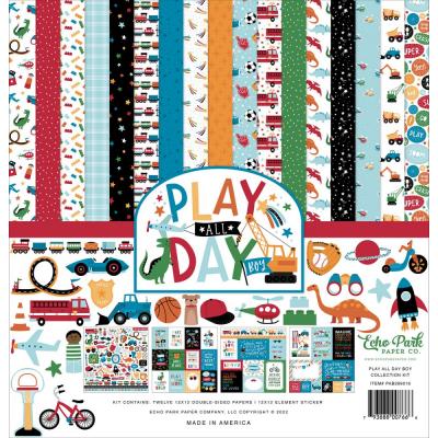 Echo Park Play All Day Boy Designpapier - Collection Kit